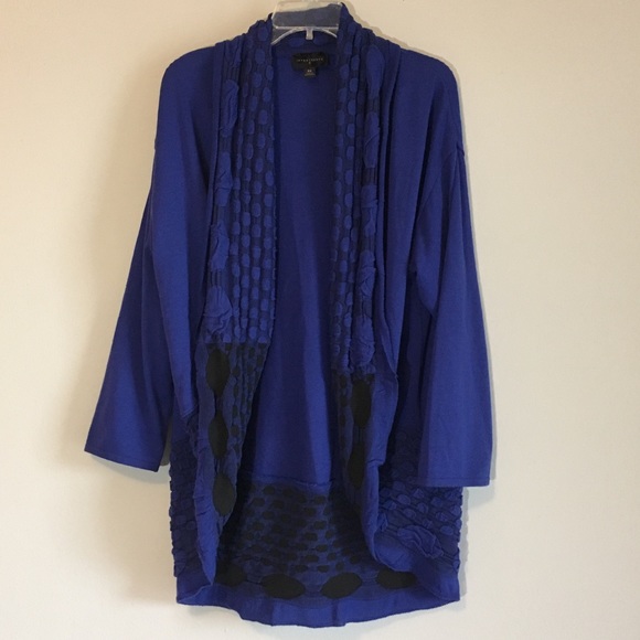 Investments Sweaters - Women’s Plus Size Draped Knit Woven Cardigan Top